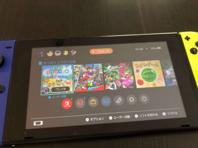 Nintendo Switchのホーム画面